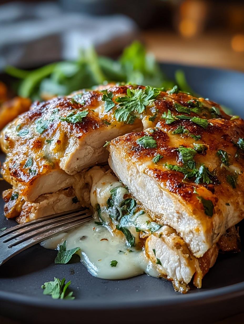 Keto Cheesy Garlic Chicken