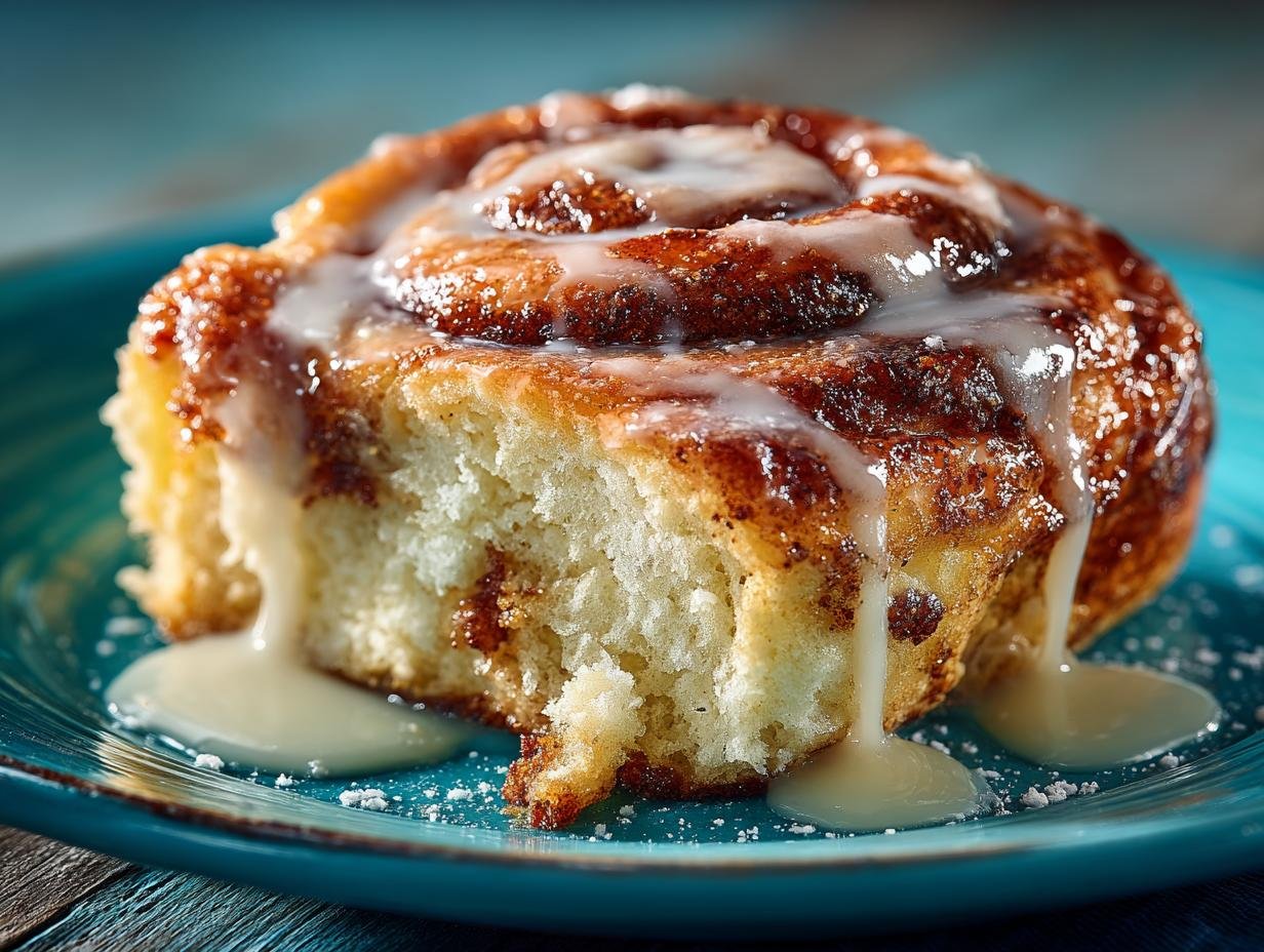 Close-up van versgebakken Keto Zimtschnecken Recept Low met romig glazuur