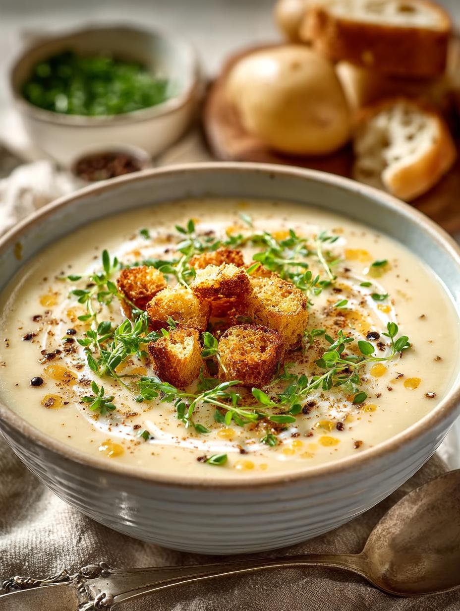 Klassische Kartoffelcremesuppe Waermend Einfach