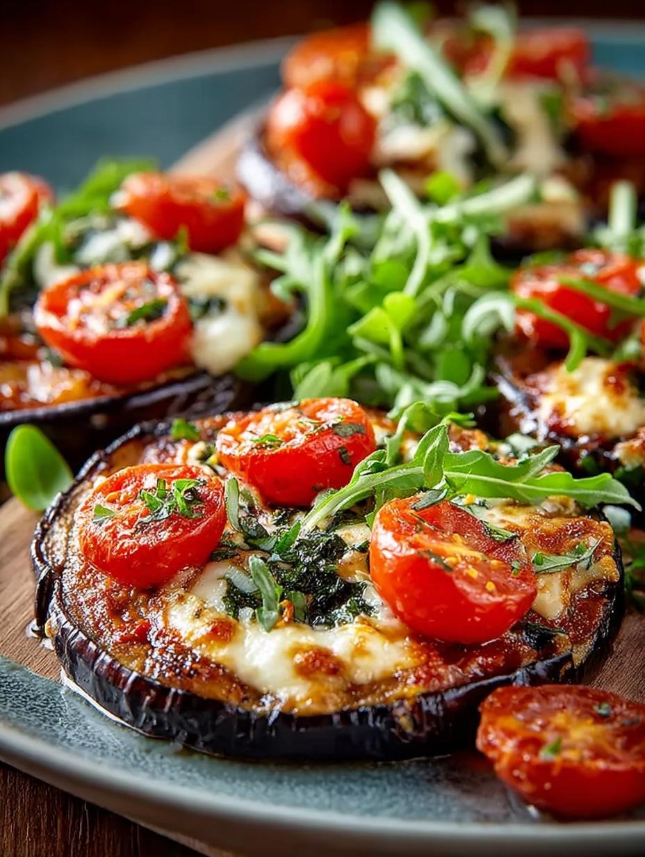 Low Carb Auberginen Pizza