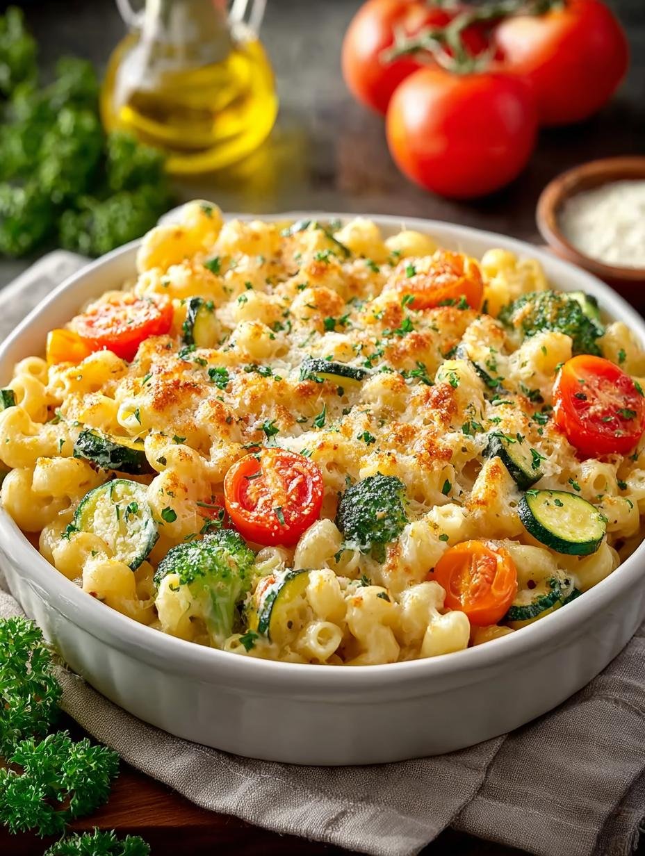 Mac Cheese Mit Gemuese: Een heerlijke kom romige Mac Cheese met kleurrijke groenten, perfect voor een snelle en gezonde maaltijd.