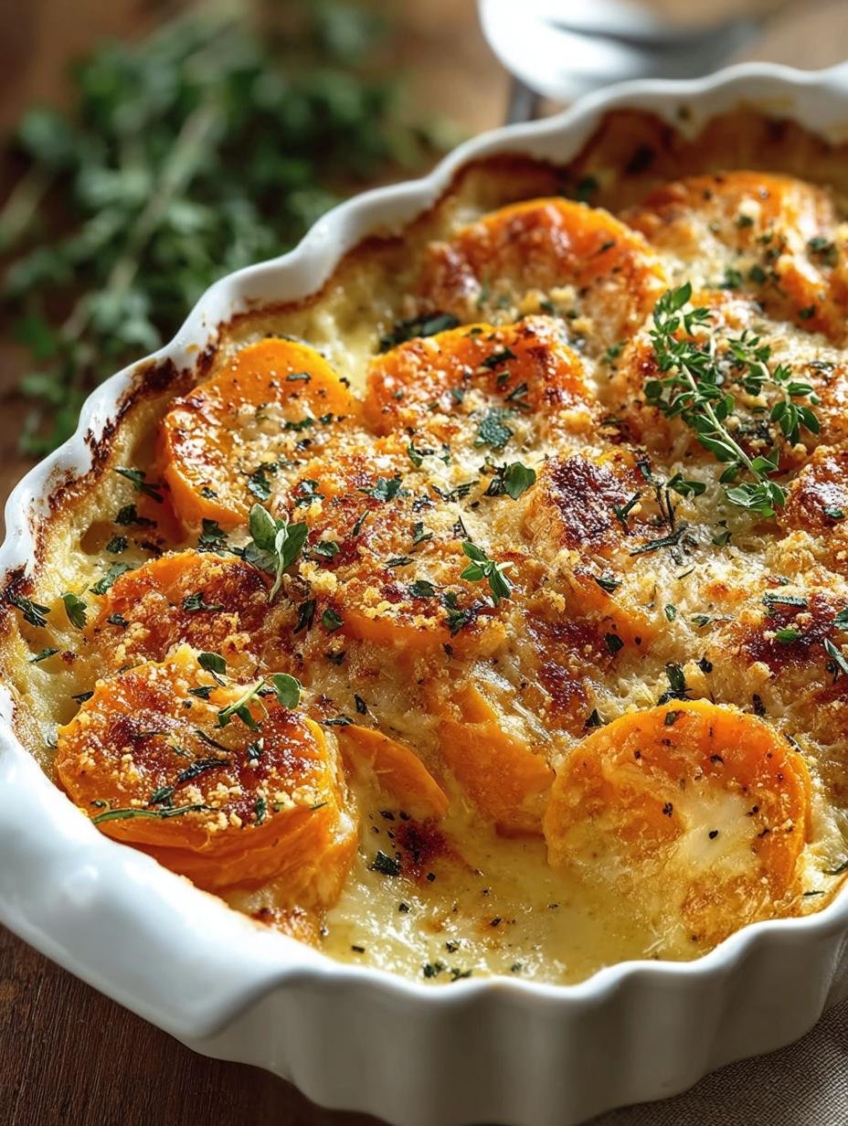 Parmesan Butternut Squash Gratin