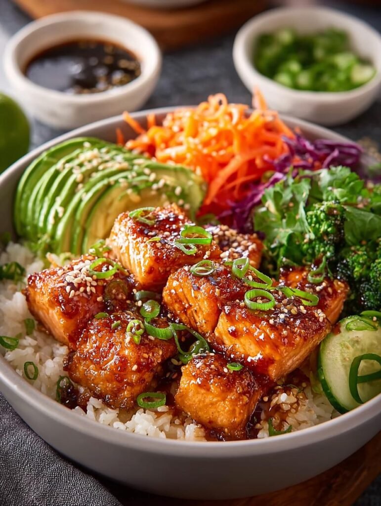 Post Titleknusprige Lachs Bowls