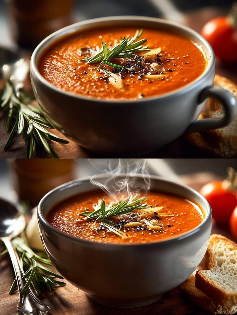 Rezepte Met Tomaten Cremige: Ongekende 15 Min Power - Kom romige tomatensoep met basilicum en brood