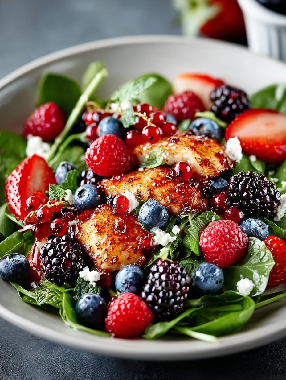 Roasted Triple Berry Salade: 1 Geheim Genot! - Roasted Triple Berry Salad - main visual representation