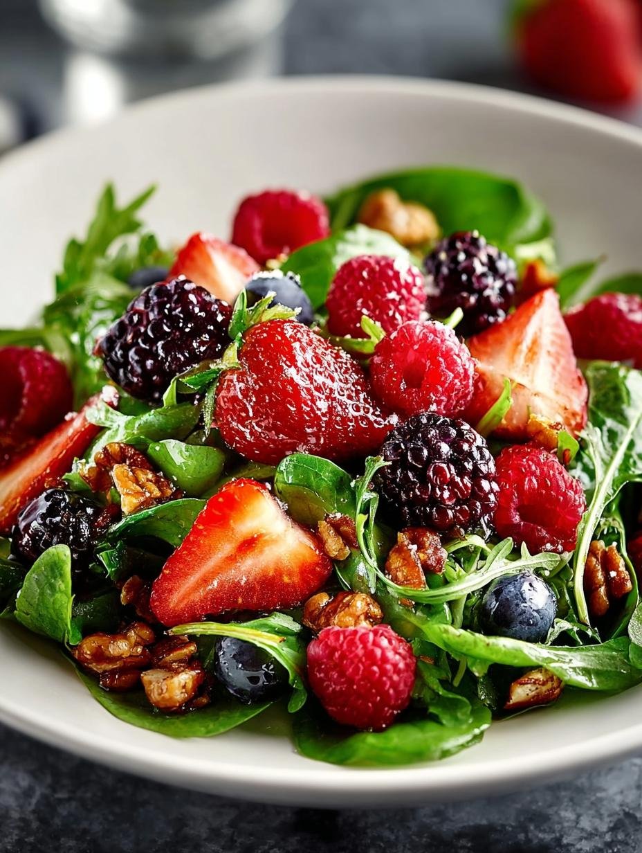 Roasted Triple Berry Salad