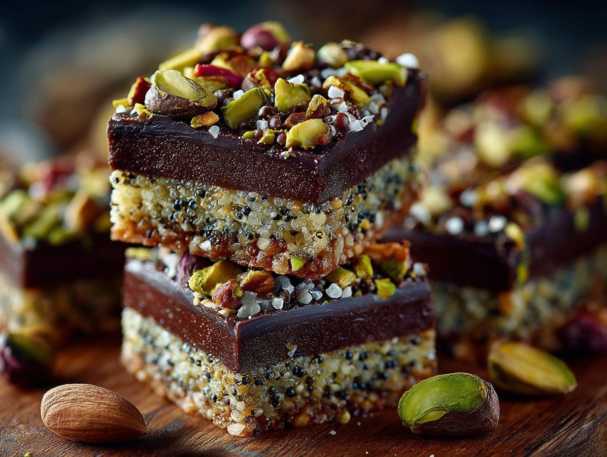 Zalige Salted Dark Chocolate Pistachio in 4 uur! - Salted Dark Chocolate Pistachio - heerlijke reep met pistachenoten en zeezout