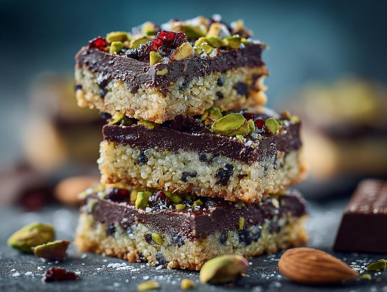 Zalige Salted Dark Chocolate Pistachio in 4 uur! - Salted Dark Chocolate Pistachio - close-up van de textuur