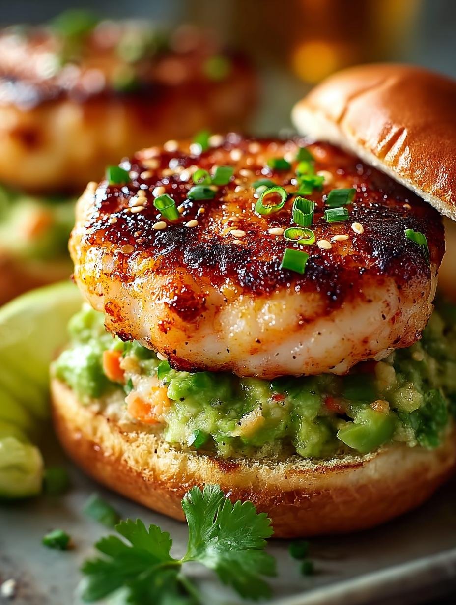 Shrimp Burgers with Cilantro