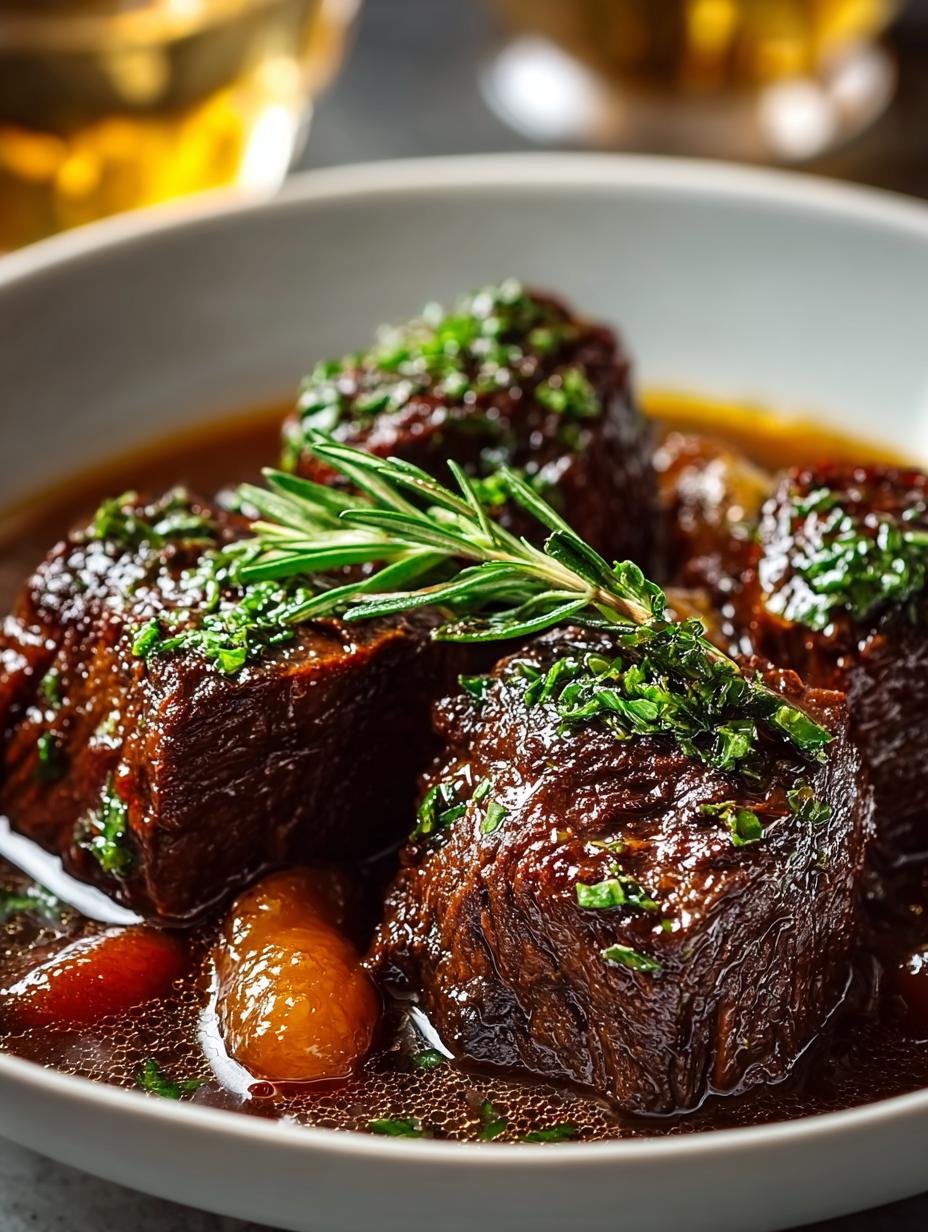 Slow Cooker Beef Manhattan: 8 uur pure zaligheid - Slow Cooker Beef Manhattan - close-up van de rijke saus en mals vlees