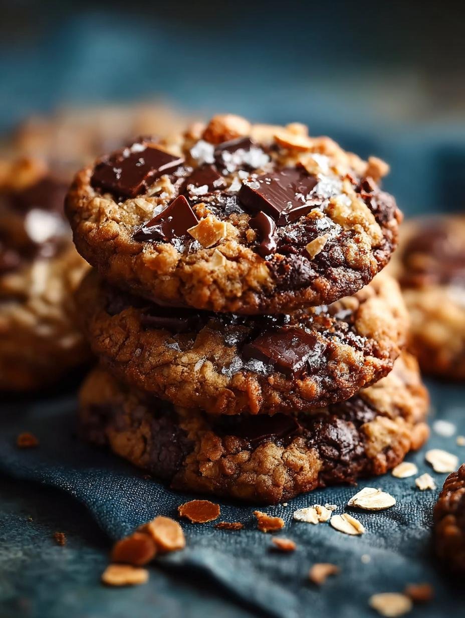 Smokey Bourbon Toffee Chocolate koekjes met gesmolten chocolade en toffee stukjes