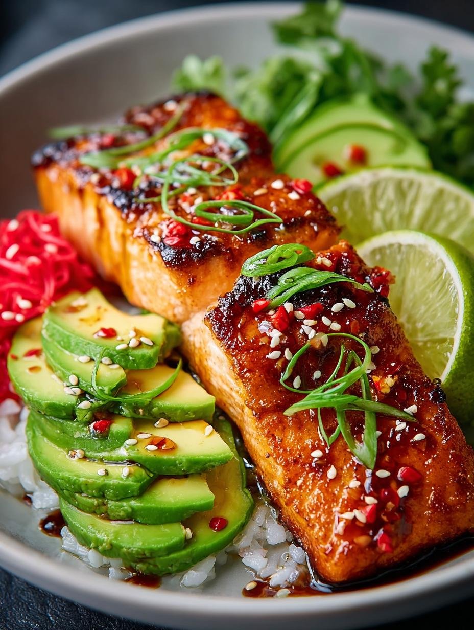Sriracha Limetten Lachs Avocado: Een 350-cal wonder - Sriracha Limetten Lachs Avocado - main visual representation
