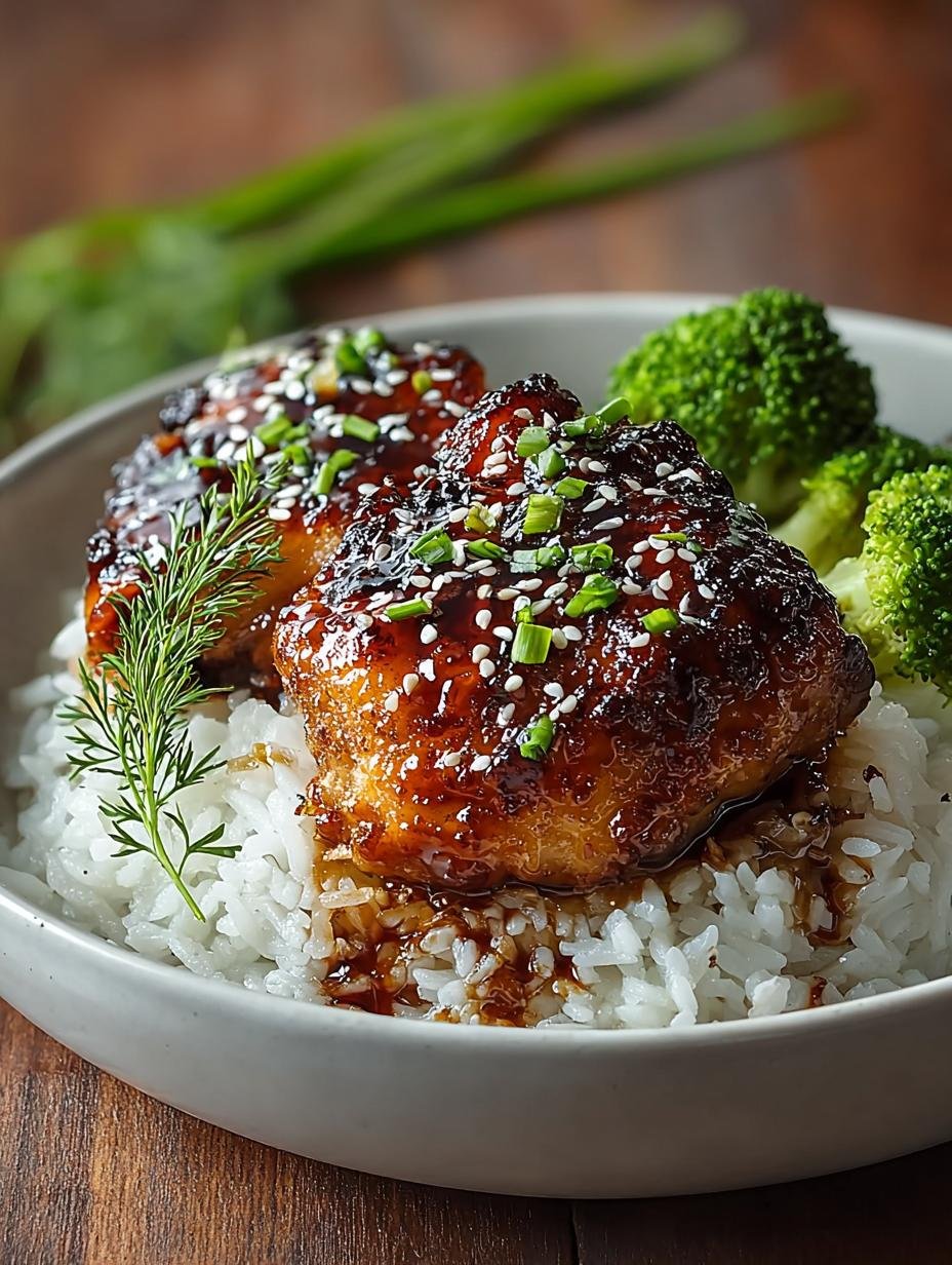 Sticky Teriyaki Chicken Thighs