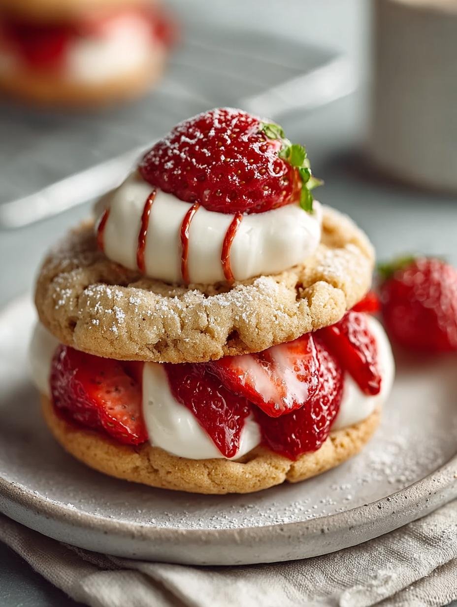 Close-up van een Strawberries Cream Cookie met zichtbare stukjes gevriesdroogde aardbei en gesmolten witte chocolade.