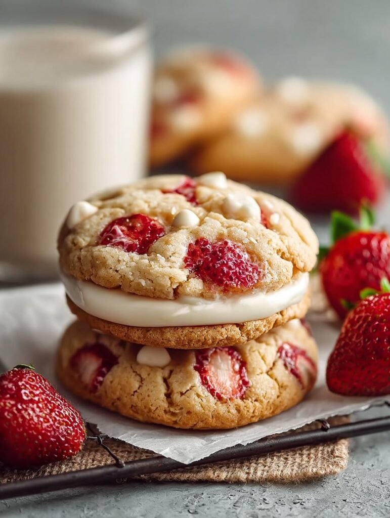 Strawberries Cream Cookie