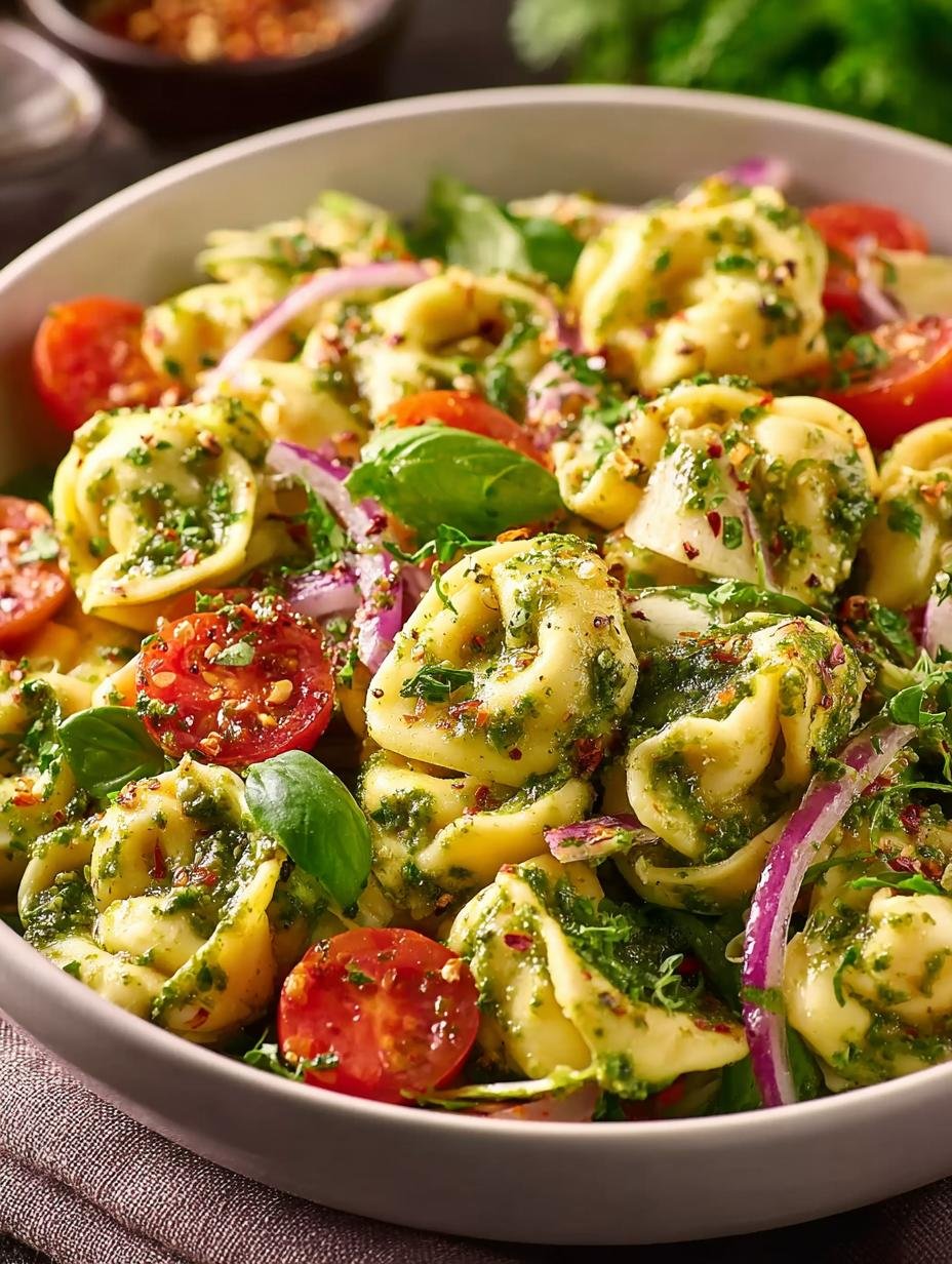 Tortellini Salat Mit Pesto